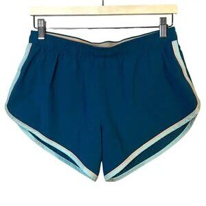 Rabbit Repeats Running Shorts Blue Athletic Shorts Women's Size Medium EUC